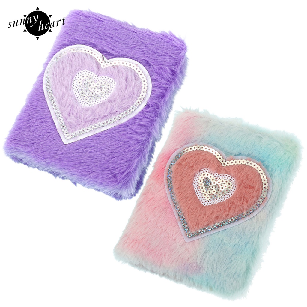 Sunnyheart Sổ Tay Ghi Chú Nhật Ký Lập Kế Hoạch Hàng Tuần Bằng Lông Nhung Lâu Trôi Không Có Mực