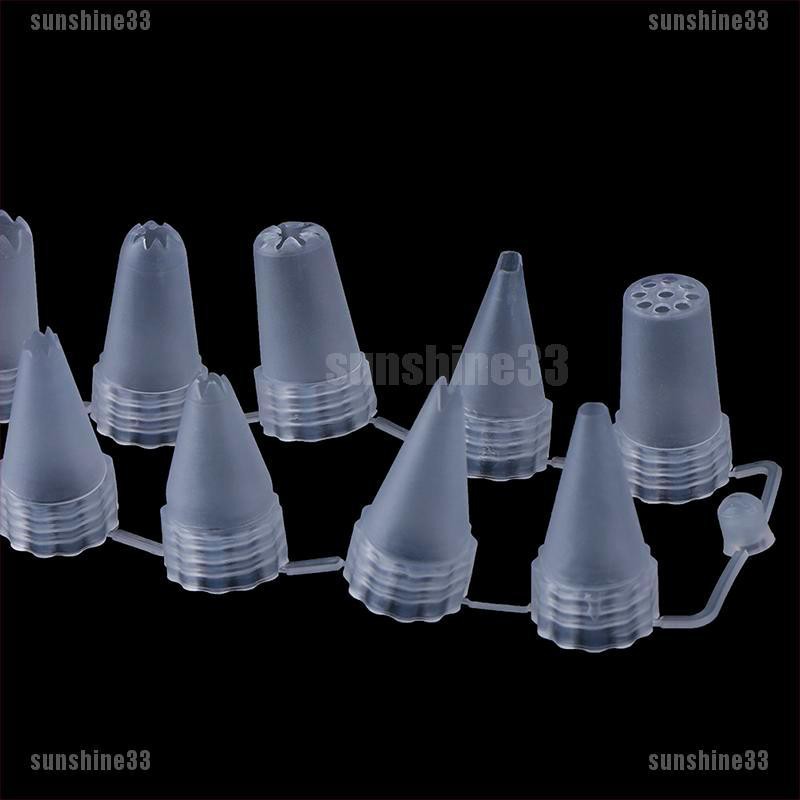 Set 12 Đuôi Bắt Kem Bằng Nhựa Tiện Dụng