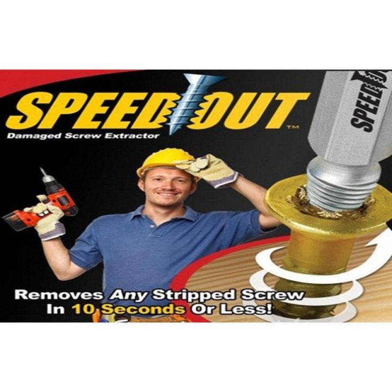 BỘ 4 MŨI KHOAN ỐC VÍT ĐA NĂNG SPEED OUT CHUYÊN MỞ VÍT GÃY ,TUÔNG ĐẦU,RỈ SÉT