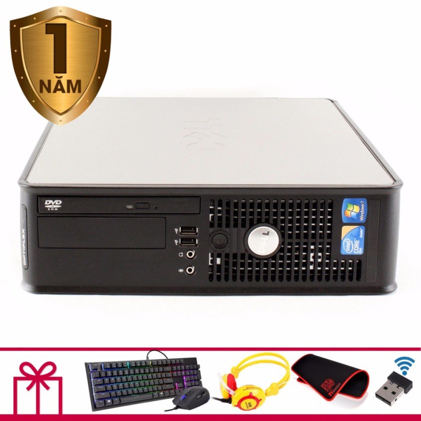 Máy tính văn phòng Dell Optiplex 745 SFF (Core 2 Duo E6600, Ram 4GB, SSD 120GB) + Quà Tặng - Hàng Nhập Khẩu | BigBuy360 - bigbuy360.vn