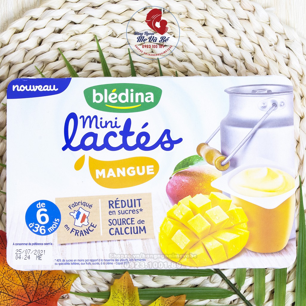 Sữa chua Bledina Pháp cho bé từ 6 tháng [Date T6-T9/2021]
