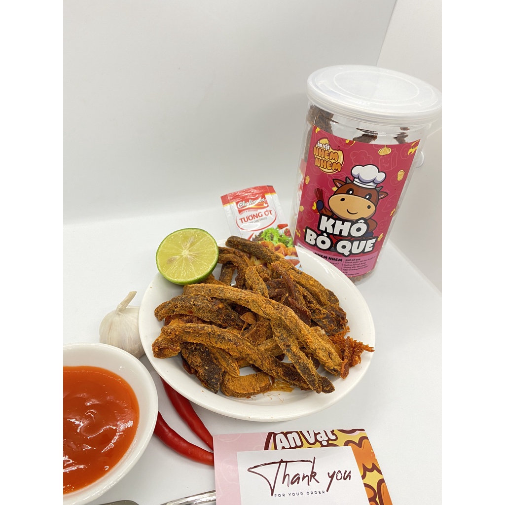 Khô bò que Nhem Nhem 250g Đồ ăn vặt Hà Nội vừa rẻ vừa ngon | BigBuy360 - bigbuy360.vn