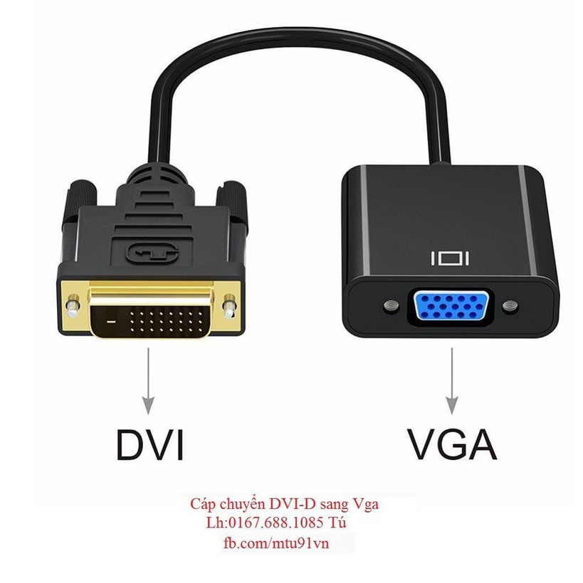Cáp chuyển đổi DVI-D 24+1 sang VGA Female ARIGATO Đảm Bảo Chất Lượng