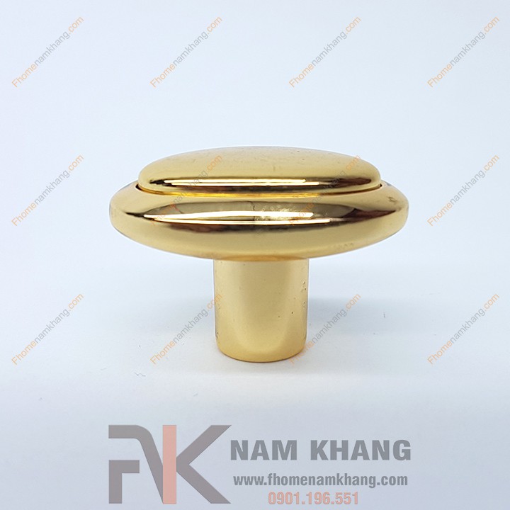 Núm kéo cửa tủ hình ovan mạ vàng NK078-V (Màu Vàng)