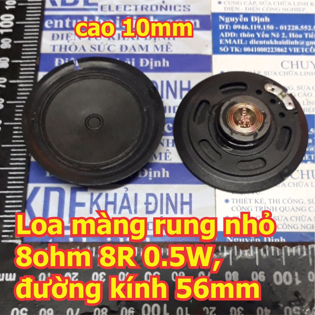 2 cặp, 4 cái Loa màng rung nhỏ 8ohm 8R 0.5W, đường kính 50mm kde5956