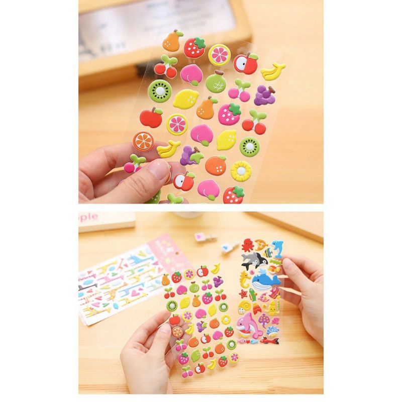 Sticker Hoạt Hình Dán Nổi 3D 1 Tấm