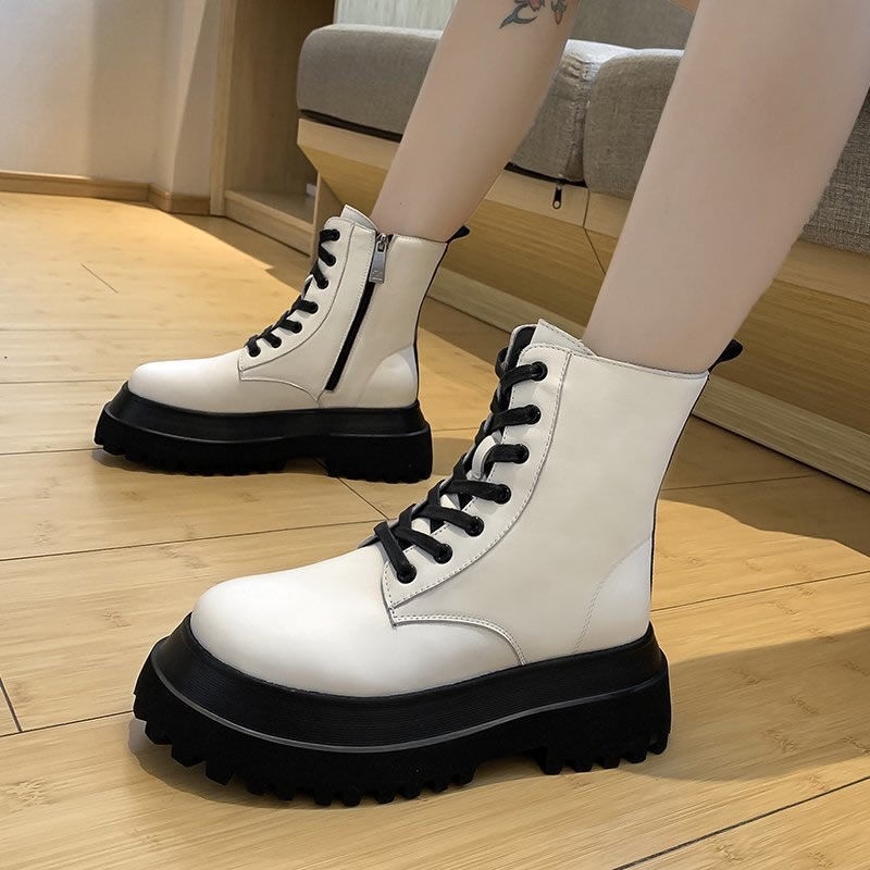 GIÀY BOOT ĐẾ 6P ĐAN DÂY