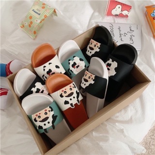 Dép hình bò sữa cầm bình sữa cute 4 màu ciuciu.store