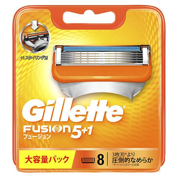 Vỉ 8 lưỡi dao cạo râu Gillette Fusion 5