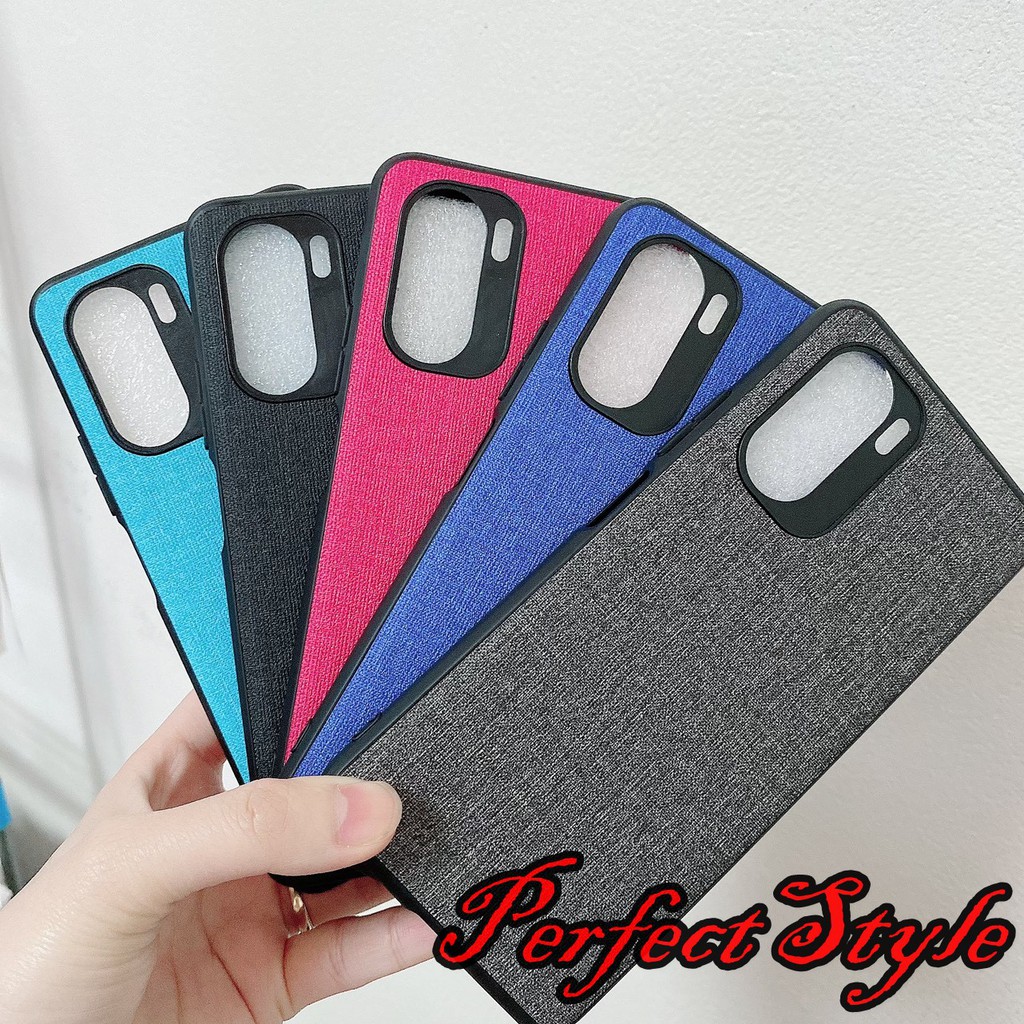 Ốp lưng Redmi K40 / K40 pro vân vải jean cao cấp