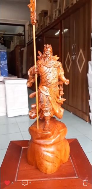 Tượng quan công Quan vân trường cao 40cm