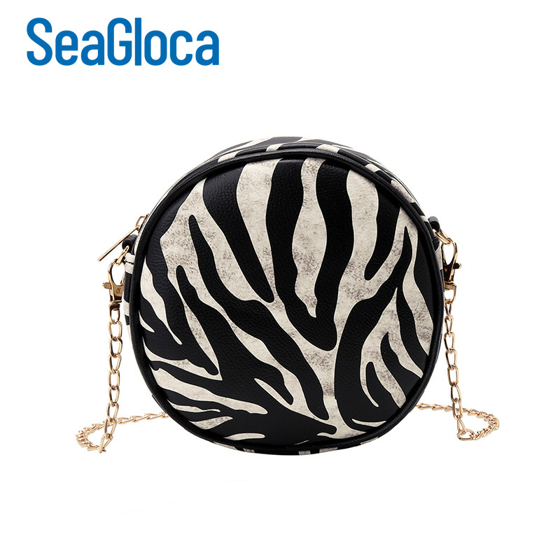 Seagloca Retro Animal Chain Round Bag