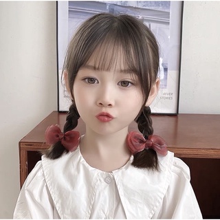 Kẹp tóc nơ voan lưới-nơ cột tóc dễ thương