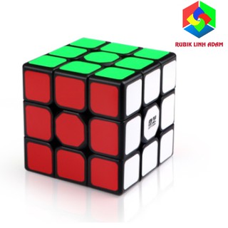 RUBIK 3×3 QiYi Sail W phiên bản màu đen XOAY TRƠN, CẮT GÓC TỐT | Rubik Linh Adam