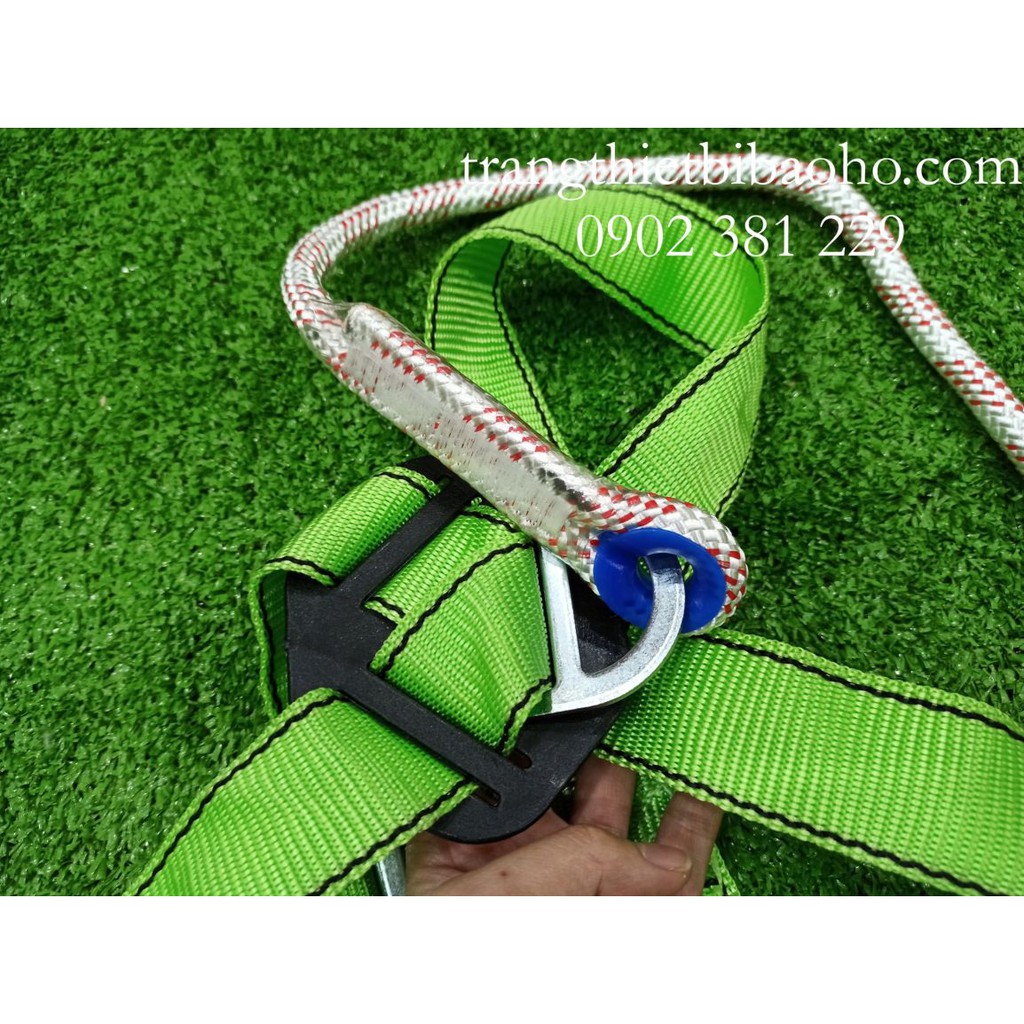 Dây an toàn kiểu bán thân PP 1 móc nhôm dây thừng, dây bẹ