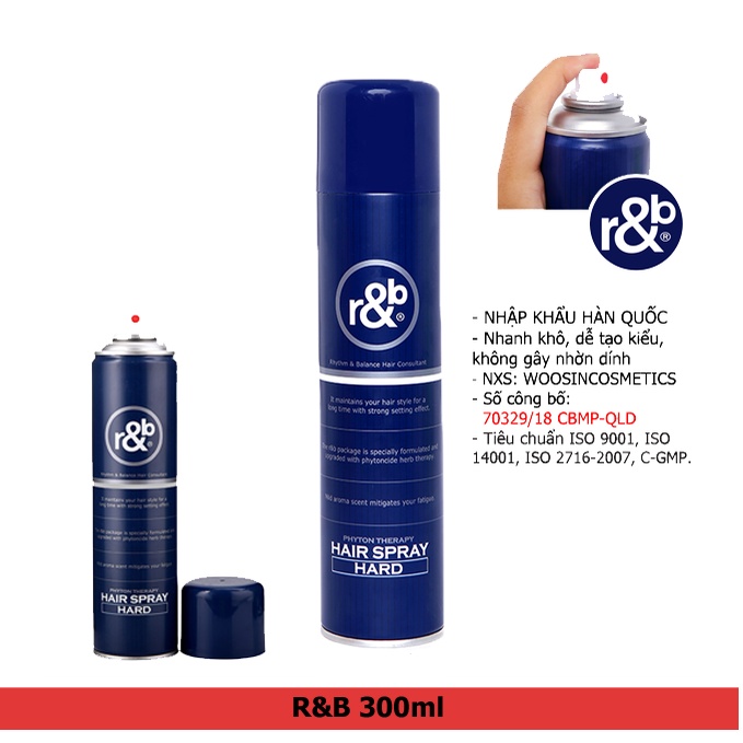 Keo xịt tóc liệu trình r&amp;b 330ml (MP0631)