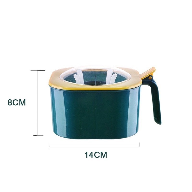 Hộp Đựng Gia Vị 4 Ngăn Kèm Muỗng Tiện Lợi