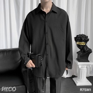 Áo sơ mi nam Hàn Quốc cao cấp dáng rộng dài tay Shirt Loose R7SM1
