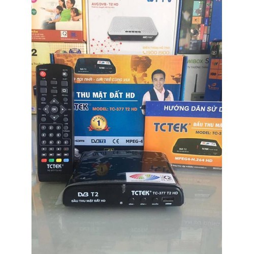 Đầu thu truyền hình mặt đất DVB T2 TCTEK TC-377 HD