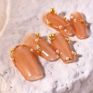 Bi nail trang trí móng vàng bạc