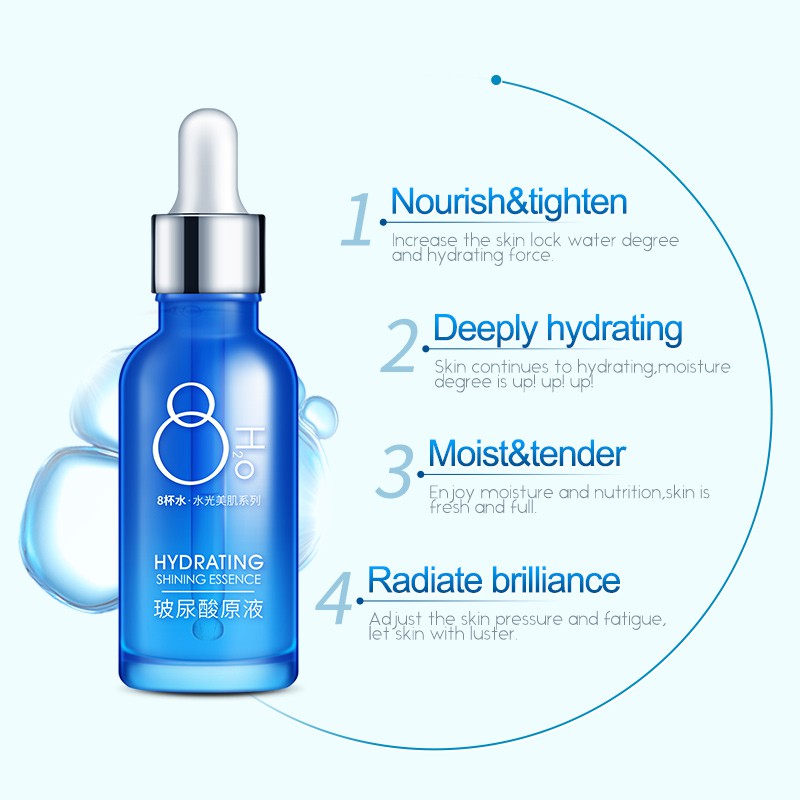 (Hàng Mới Về) Set 8 Cốc Serum Dưỡng Da Vùng Mắt Giảm Nếp Nhăn Thu Nhỏ Lỗ Chân Lông