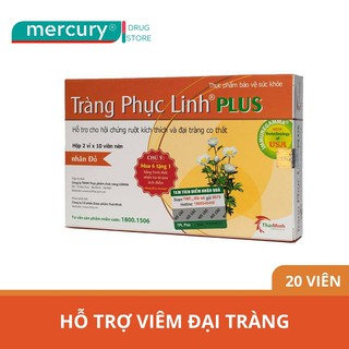 Viên uống hỗ trợ viêm đại tràng cấp và mãn tính Tràng Phục Linh Plus 20 viên