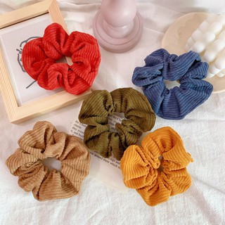 Chun/dây cột tóc/ scrunchies vải nhung gân đủ màu