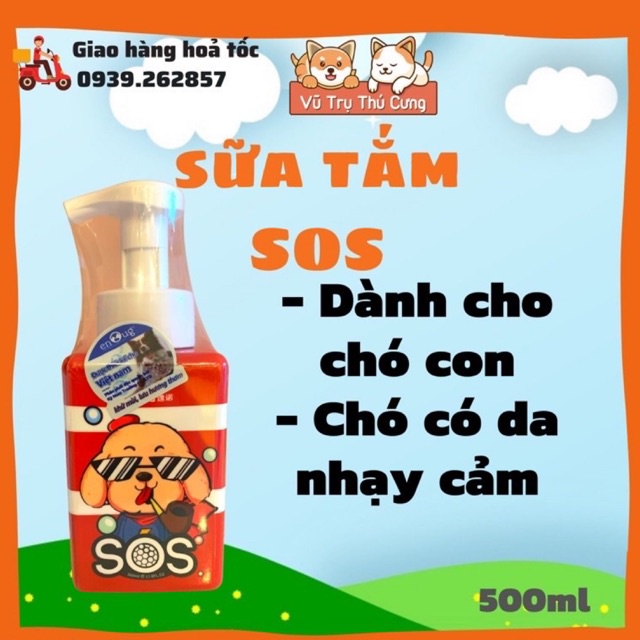 Sữa tắm SOS cho chó mèo 530ml