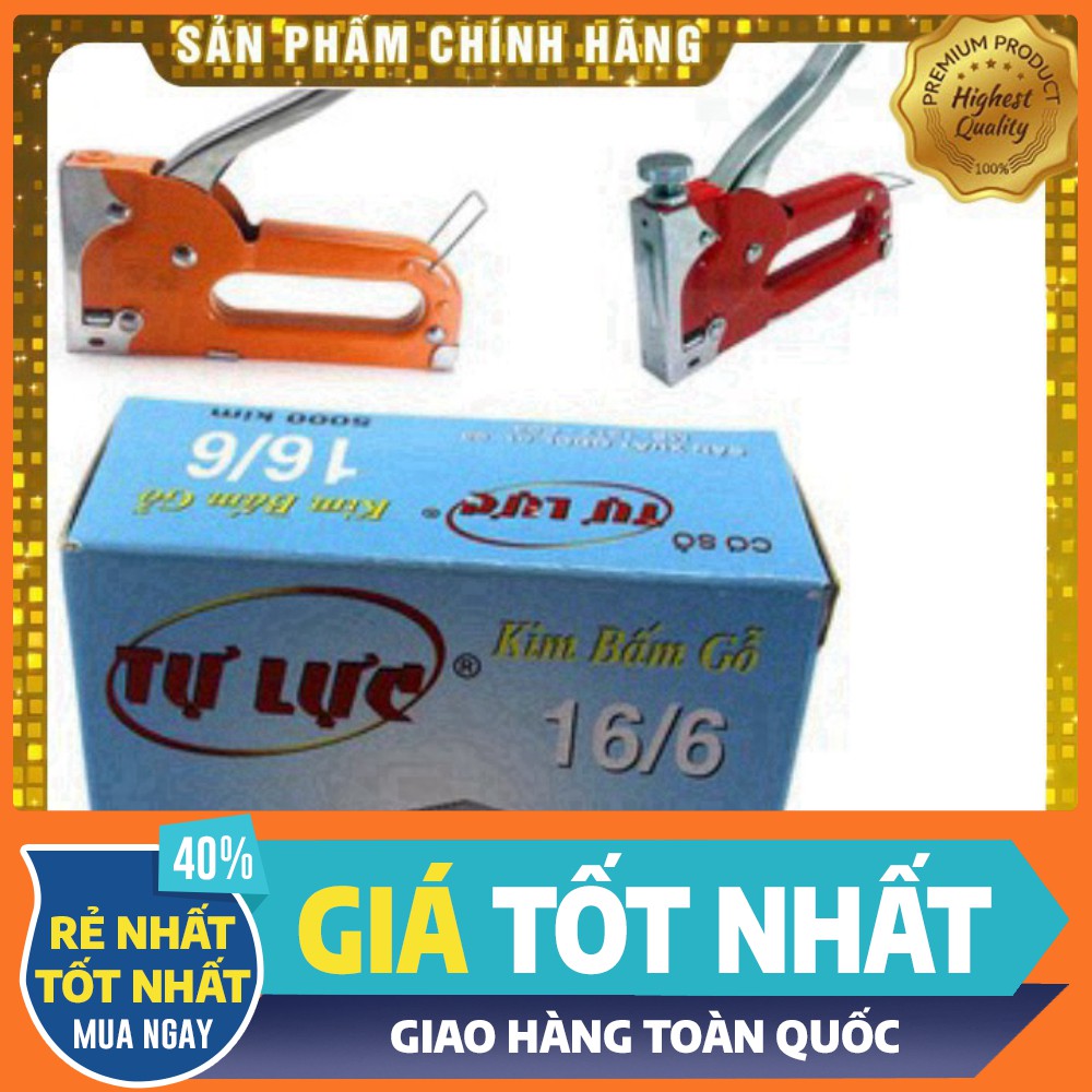 [ HÀNG CHÍNH HÃNG - GIÁ TỐT NHẤT ] Hộp 5000 ghim bấm gỗ tự lực 16/6