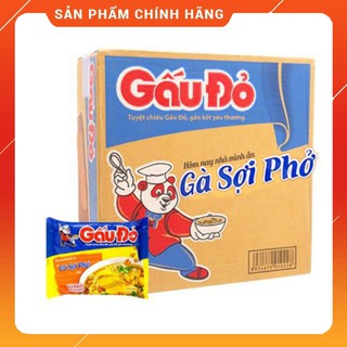 Mì gấu đỏ gà sợi phở thùng 30 gói x 64g .