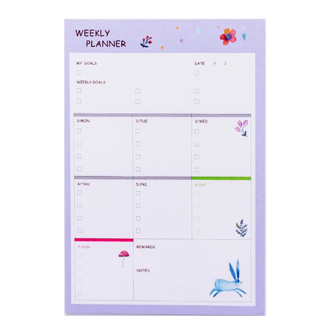 Tập Kế Hoạch Và Ghi Chú Ngày Và Tuần Daily &amp; Weekly Time A846