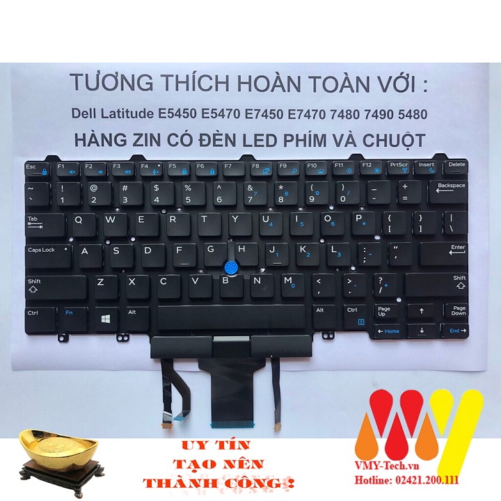 Bàn Phím Laptop Dell Latitude E7280 E7290 E7380 E7390 E5280 E5289 E5290 00NPN8  5288, 5289, 7280, 7290, 7380, 5290, 7390