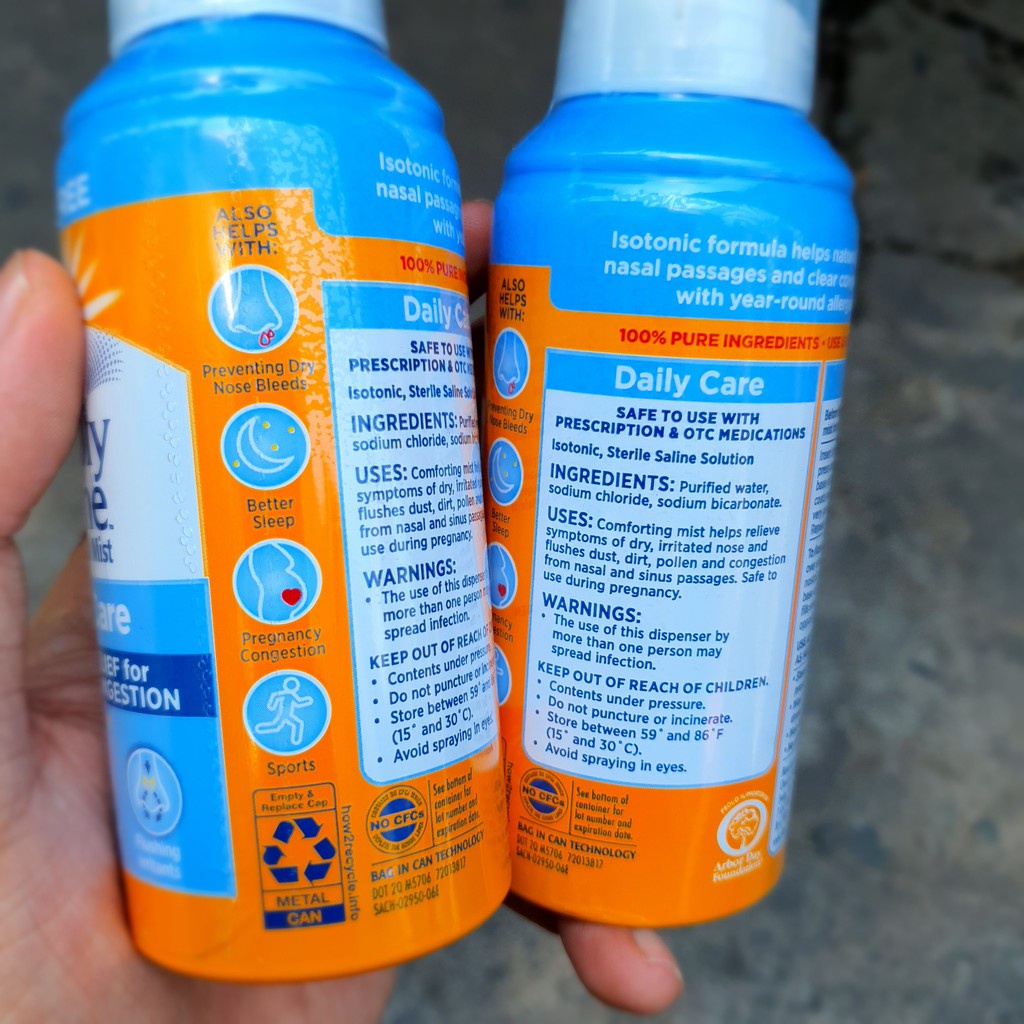 Xịt mũi hàng ngày Simply Saline - 127gram