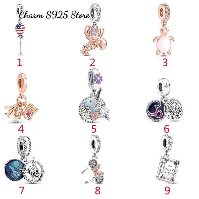 CHARM PAN ALE BỘ SƯU TẬP HÈ MẪU MỚI BẠC S925 THUẦN KHIẾT HÀNG CAO CẤP