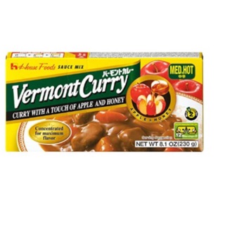 Viên xốt cà ri cay vừa vermont house foods 230g