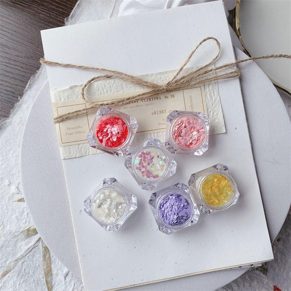 Hộp Kim Tuyến Hình Cánh Hoa Anh Đào 3D Trang Trí Móng Tay Nghệ Thuật DIY