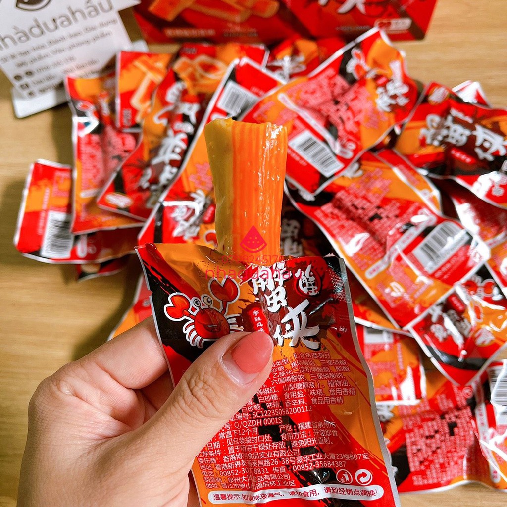 Một gói ăn vặt nội địa thanh cua cay BX Hongkong gói 16g | BigBuy360 - bigbuy360.vn