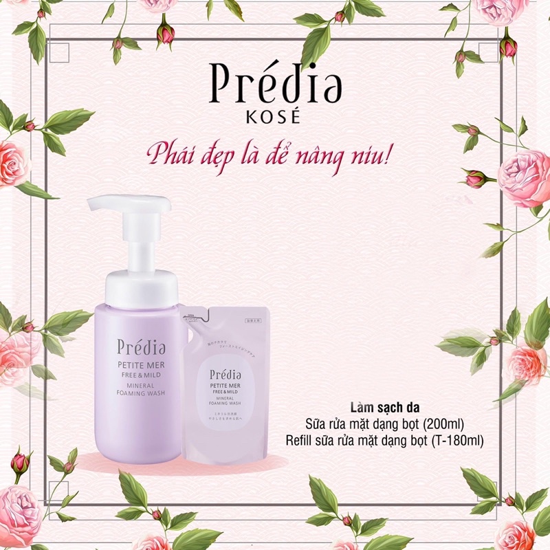 Sữa rửa mặt tạo bọt dành cho da khô - Prédia Petite Mer Free & Mild Mineral Foaming Wash | BigBuy360 - bigbuy360.vn