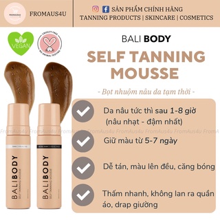 <SẴN> Balibody Self Tanning Mousse - Bọt Nhuộm nâu da tạm thời