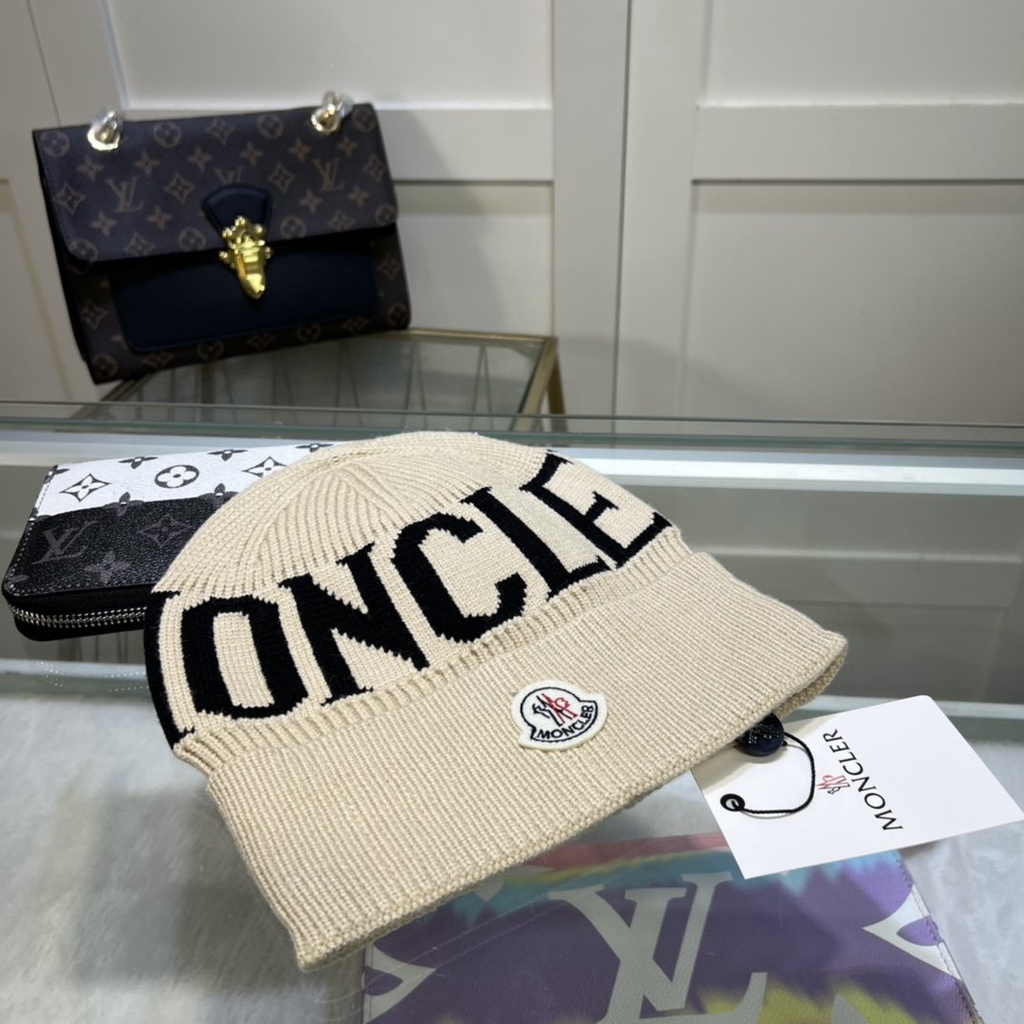 Hàng Có Sẵn Mũ Len Chui Đầu Co Giãn Giữ Ấm Thời Trang MONCLER Cho Nam Và Nữ112615
