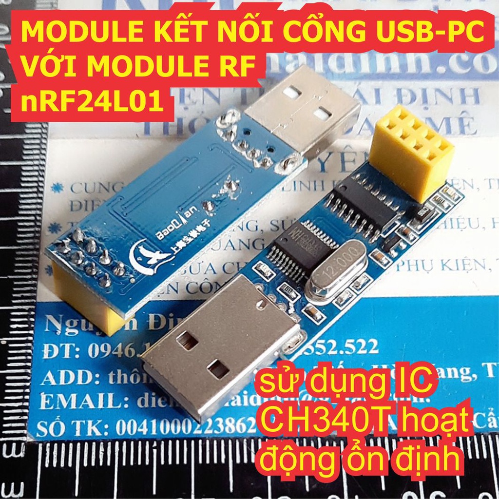MODULE KẾT NỐI CỔNG USB-PC VỚI MODULE RF nRF24L01 kde0018