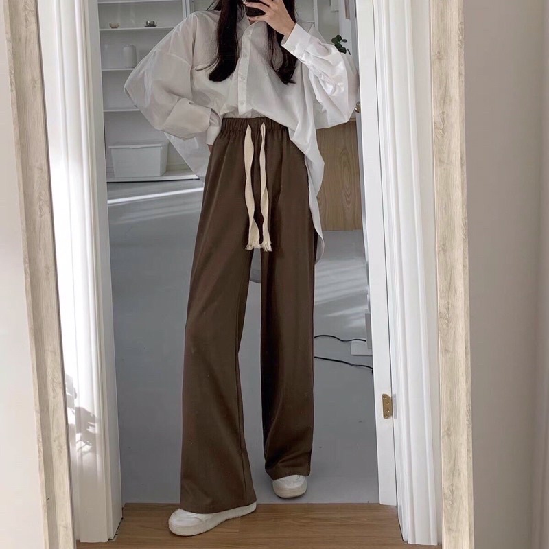 Quần Nhung Tăm Quảng Châu Dáng Xuông