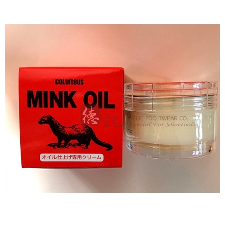 MINK OIL COLUMBUS Mỡ Chồn Bảo Dưỡng Đồ Da Cao Cấp Nhật Bản 45g