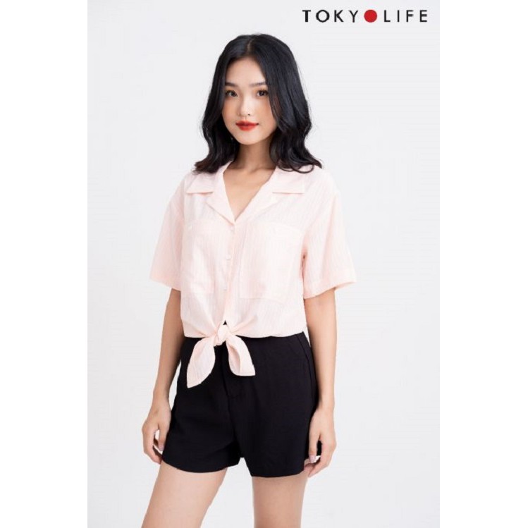 [Mã WABRSWK giảm 10% đơn 250K] Áo sơ mi nữ TOKYOLIFE dáng buộc vạt E9SSS005G