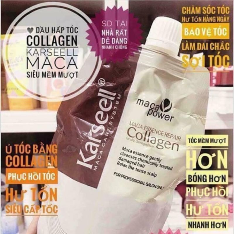 Ủ Hấp Tóc Phục Hồi Collagen Karseell 500ml