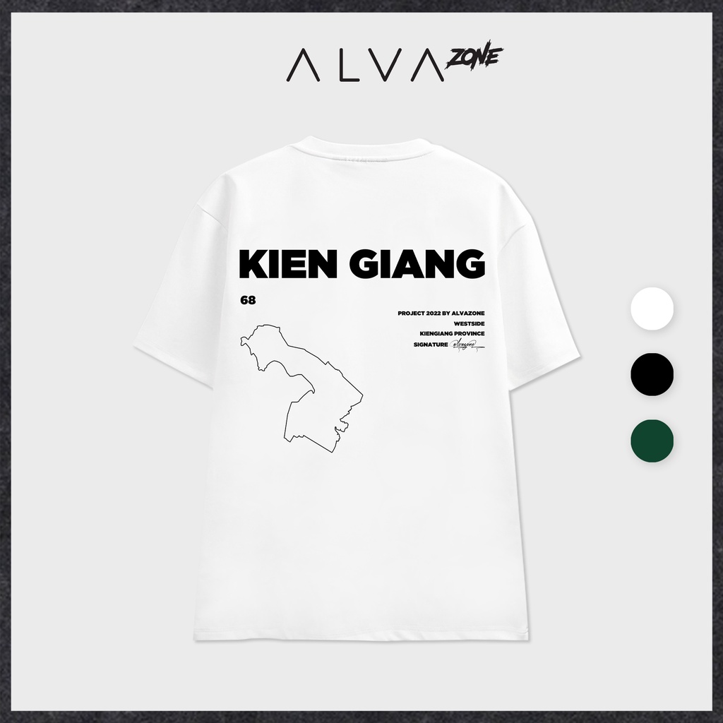 Áo Thun Kiên Giang LocalBrand Phông Cổ Tròn Tay Lỡ Unisex Nam Nữ Thế Hệ Genz