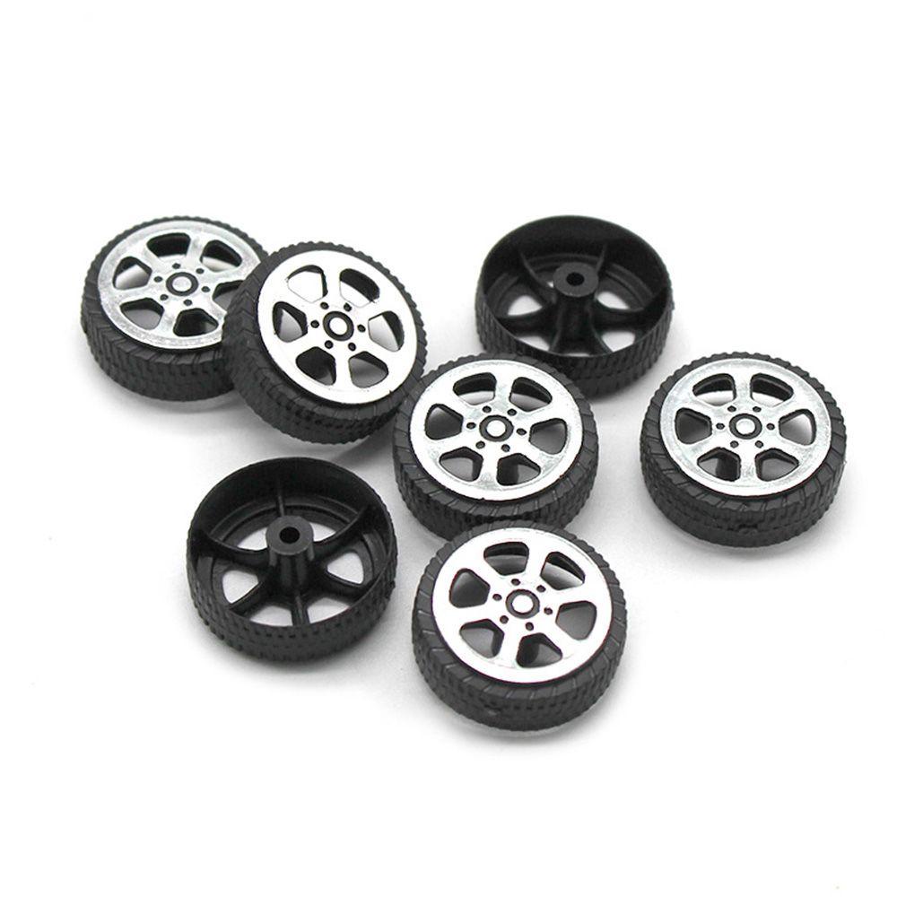 Set 100 Bánh Xe Cao Su Đồ Chơi Mini Chất Lượng Cao