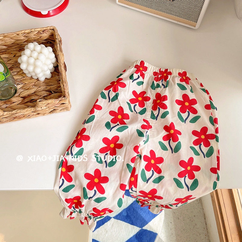Quần Cotton Dài Chống Muỗi Phong Cách Nhật Hàn Thời Trang Mùa Hè Kiểu Mới 2022 Cho Bé Gái