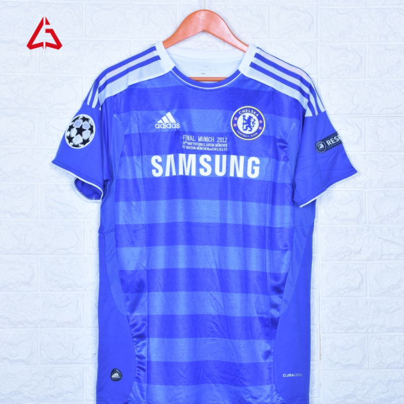 Áo Thun Bóng Đá Chelsea UCL 2012 G Phong Cách Retro Cao Cấp