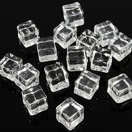 Đá viên trang trí chụp hình food, cafe, nước uống. Viên đá giả trong suốt phụ kiện trang trí chụp ảnh